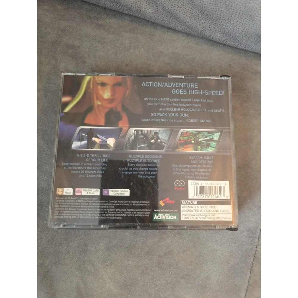 Covert Ops-Nuclear Dawn - Sony PlayStation 1 PS1 Complete In Box CIB